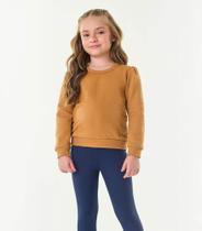 Blusão Infantil Menina Trick Nick Marrom - Trick Nick Básicos