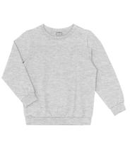 Blusão Infantil Moletom Básico Unissex Rovi Kids Cinza