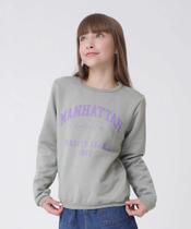 Blusão Infantil Moletom Estampado Marisa Tam 10 a 16-96033 Blusão Infantil Moletom Estampado Marisa Tam 10 a 16-96033