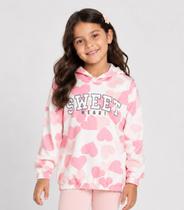 Blusão Infantil Moletom Peluciado Feminino Select Bege