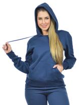 Blusão Jovem Moletom Flanelado Básico Feminino Fenomenal