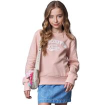 Blusão Juvenil Menina Lilimoon Moletom Peluciado Rosa Tamanho:14 Blusão Juvenil Menina Lilimoon Moletom Peluciado Rosa Tamanho:14
