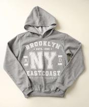 Blusão Juvenil Moletinho Capuz MR Tam 10 a 16-08203