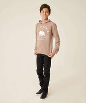 Blusão Juvenil Moletinho Capuz MR Tam 10 a 16-08209