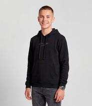 Blusão Juvenil Moletom Com Capuz e Bolsos Minty Preto Blusão Juvenil Moletom Com Capuz e Bolsos Minty Preto