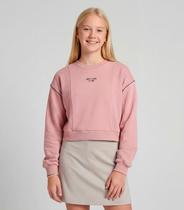 Blusão Juvenil Moletom e Ribana Com Estampa Minty Rosa Blusão Juvenil Moletom e Ribana Com Estampa Minty Rosa