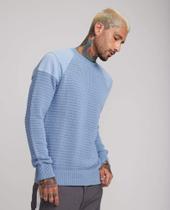 Blusão masculino azul claro