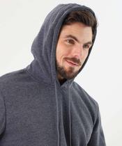 Blusão Masculino Fitness Moletom Canguru Capuz MR Cinz-50237