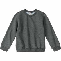 Blusão Masculino Infantil Flanelada Cinza Escuro - Elian
