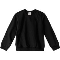 Blusão Masculino Infantil Flanelada Preto - Elian