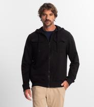 Blusão Masculino Moletom com Capuz e Zíper Cargo Woods Bege