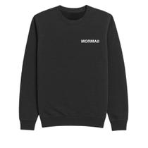 Blusão Masculino Mormaii 560572 Gola Careca Cinza Escuro