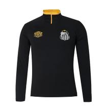 Blusão Masculino Umbro Santos Treino 2025 - Preto Blusão Masculino Umbro Santos Treino 2025 - Preto