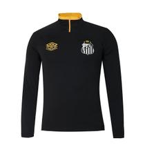 Blusão Masculino Umbro Santos Treino 2025 - Preto