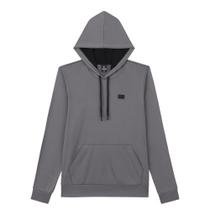 Blusão Menino Juvenil Fico c/ Capuz Thermo Comfort na cor Cinza Tamanho:16 Blusão Menino Juvenil Fico c/ Capuz Thermo Comfort na cor Cinza Tamanho:16