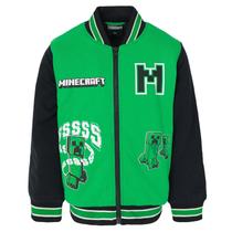 Blusão Minecraft Creeper Little Boys French Terry Green 6