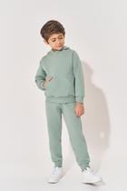 Blusão Moletom Bolso Canguru Infantil Menino Verde Divertto Blusão Moletom Bolso Canguru Infantil Menino Verde Divertto