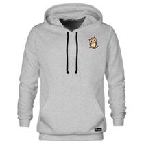 Blusão Moletom Canguru Coruja Masculino e Feminino Personalizado com Capuz e Bolso