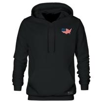 Blusão Moletom Canguru Eua Masculino e Feminino Personalizado com Capuz e Bolso