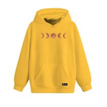 Blusão Moletom Canguru Fases da Lua Infantil Personalizado com Capuz e Bolso