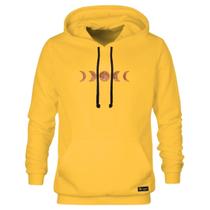 Blusão Moletom Canguru Fases da Lua Masculino e Feminino Personalizado com Capuz e Bolso
