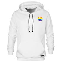 Blusão Moletom Canguru Lgbt Masculino e Feminino Personalizado com Capuz e Bolso