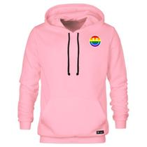 Blusão Moletom Canguru Lgbt Masculino e Feminino Personalizado com Capuz e Bolso