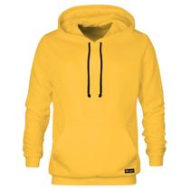 Blusão Moletom Canguru Masculino e Feminino Liso Básico com Capuz e Bolso