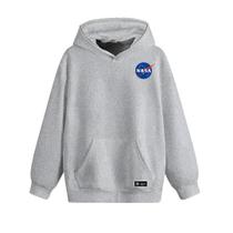 Blusão Moletom Canguru Nasa Infantil Personalizado com Capuz e Bolso