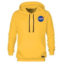 Blusão Moletom Canguru Nasa Masculino e Feminino Personalizado com Capuz e Bolso