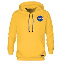 Blusão Moletom Canguru Nasa Masculino e Feminino Personalizado com Capuz e Bolso