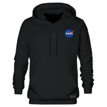 Blusão Moletom Canguru Nasa Masculino e Feminino Personalizado com Capuz e Bolso