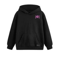 Blusão Moletom Canguru Rock And Roll Infantil Personalizado com Capuz e Bolso