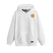 Blusão Moletom Canguru Sol Infantil Personalizado com Capuz e Bolso