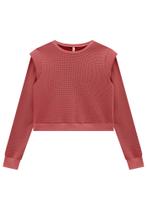 Blusão moletom cropped feminino lunender tamanho g algodão -