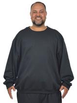Blusão moletom flanelado plus size masculino fenomenal