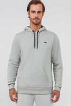 Blusao Moletom Hangar 33 3 Cabos Com Capuz Cinza Blusao Moletom Hangar 33 3 Cabos Com Capuz Cinza