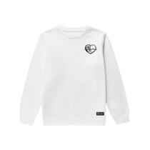 Blusão Moletom Infantil Batimentos Personalizado sem Capuz gola Redonda