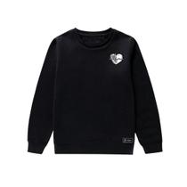 Blusão Moletom Infantil Batimentos Personalizado sem Capuz gola Redonda