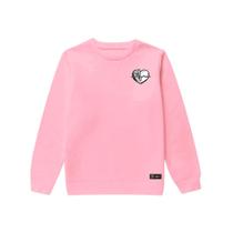 Blusão Moletom Infantil Batimentos Personalizado sem Capuz gola Redonda