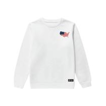 Blusão Moletom Infantil Eua Personalizado sem Capuz gola Redonda Blusão Moletom Infantil Eua Personalizado sem Capuz gola Redonda