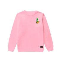 Blusão Moletom Infantil Saturno Et Personalizado sem Capuz gola Redonda