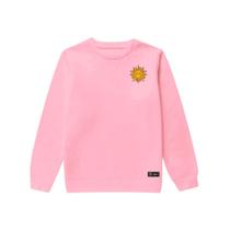 Blusão Moletom Infantil Sol Personalizado sem Capuz gola Redonda