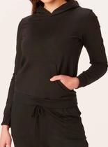 Blusão Moletom Malwee 1000054824 Feminino Com Capuz Flanelado Stretch T. M/XGG