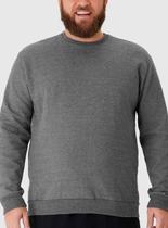 Blusão Moletom Malwee 1000097899 Masculino Plus Size Flanelado T. G1/G3