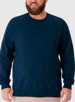 Blusão Moletom Malwee 1000097899 Masculino Plus Size Flanelado T. G1/G3