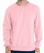Blusão Moletom Masculino Rosa - Confeccionado em 50% Algodão e 50% Poliéster Blusão Moletom Masculino Rosa - Confeccionado em 50% Algodão e 50% Poliéster