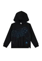Blusão Moletom Playstation Preto Tam 06 - Malwee (12597)