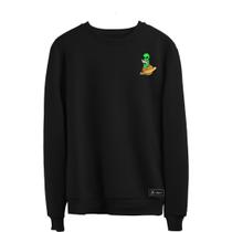 Blusão Moletom Saturno Et Masculino e Feminino Personalizado sem Capuz gola Redonda