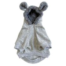 Blusão Plush Moletom Mescla com Capuz 02